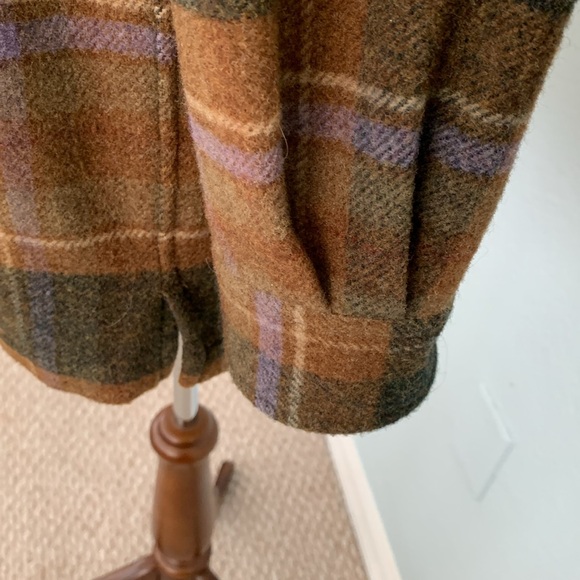Lauren Ralph Lauren Lambswool Plaid Zip - Picture 12 of 15